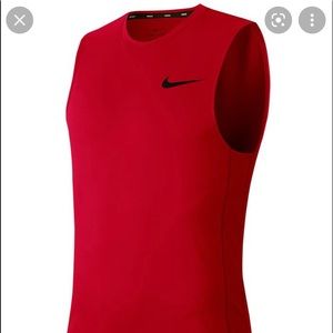 NIKE - red workout tank top NWT